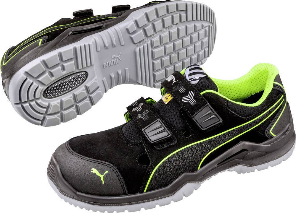 PUMA Neodyme Green Low 644300-46 ESD Obuwie ochronne S1P Rozmiar buta (EU): 46 czarny, zielony 1 szt. - obrazek 1