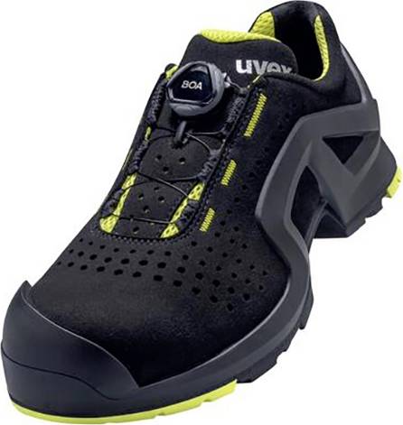uvex 6568 6568237 Obuwie ochronne S1P Rozmiar buta (EU): 37 czarny/żółty 1 par(a) - obrazek 1