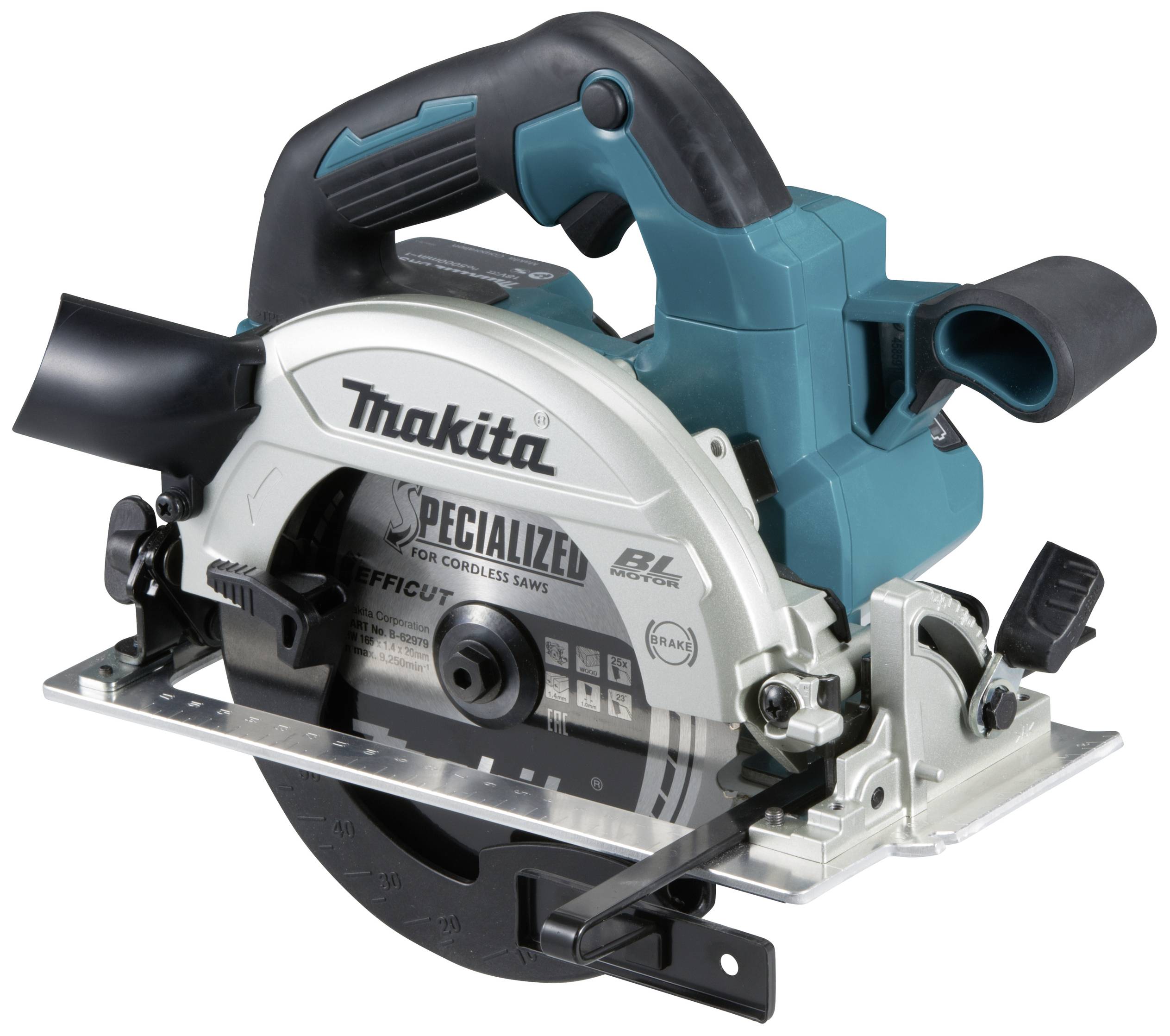 Piła tarczowa akumulatorowa Makita DHS660Z 18 V Głębokośc cięcia maks. (90°) 57 mm - obrazek 1