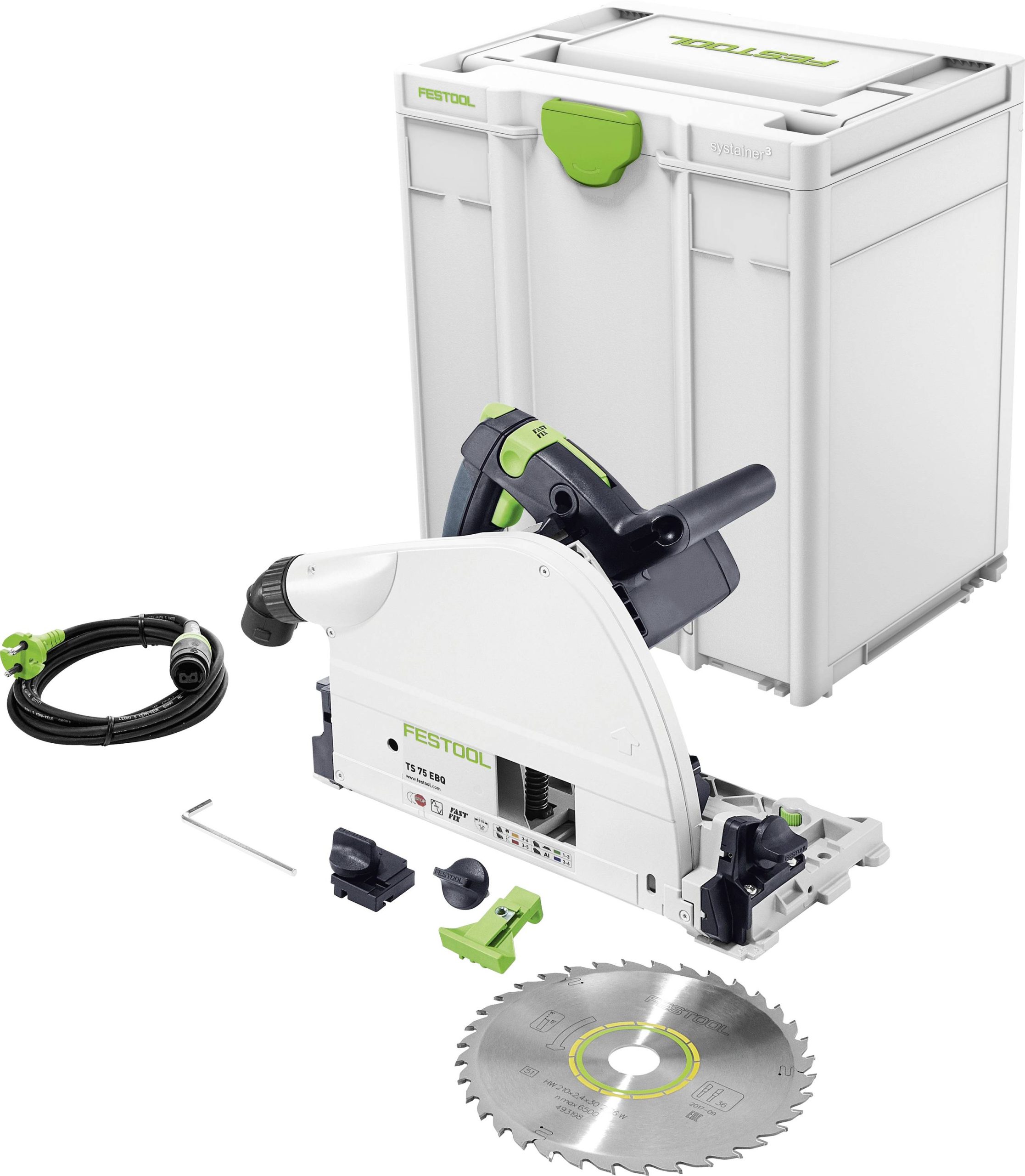 Zagłębiarka Festool TS 75 EBQ-Plus Głębokośc cięcia maks. (90°) 75 mm - obrazek 1