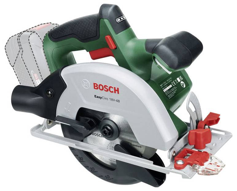 Piła tarczowa akumulatorowa Bosch Home and Garden EasyCirc 18V-48 18 V Głębokośc cięcia maks. (90°) 90 mm - obrazek 1