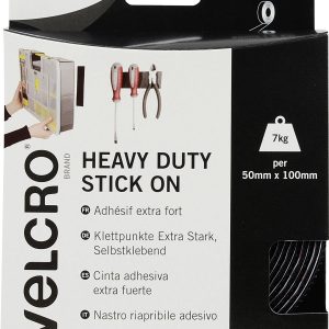 Taśma rzepowa do przyklejenia element z pętelkami i haczykami, wysoka wytrzymałość (D x S) 2500 mm x 50 mm czarny VELCRO Taśma rzepowa do przyklejenia element z pętelkami i haczykami, wysoka wytrzymałość (D x S) 2500 mm x 50 mm czarny VELCRO