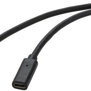 Renkforce Kabel USB USB 3.2 Gen2 Złącze męskie USB-C®, Złącze żeńskie USB-C® 2.00 m czarny płaszcz z PVC RF-4755222 Renkforce Kabel USB USB 3.2 Gen2 Złącze męskie USB-C®, Złącze żeńskie USB-C® 2.00 m czarny płaszcz z PVC RF-4755222