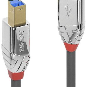 LINDY Kabel USB USB 3.2 Gen1 Złącze męskie USB-A, Złącze męskie USB-B 2.00 m szary 36662 LINDY Kabel USB USB 3.2 Gen1 Złącze męskie USB-A, Złącze męskie USB-B 2.00 m szary 36662