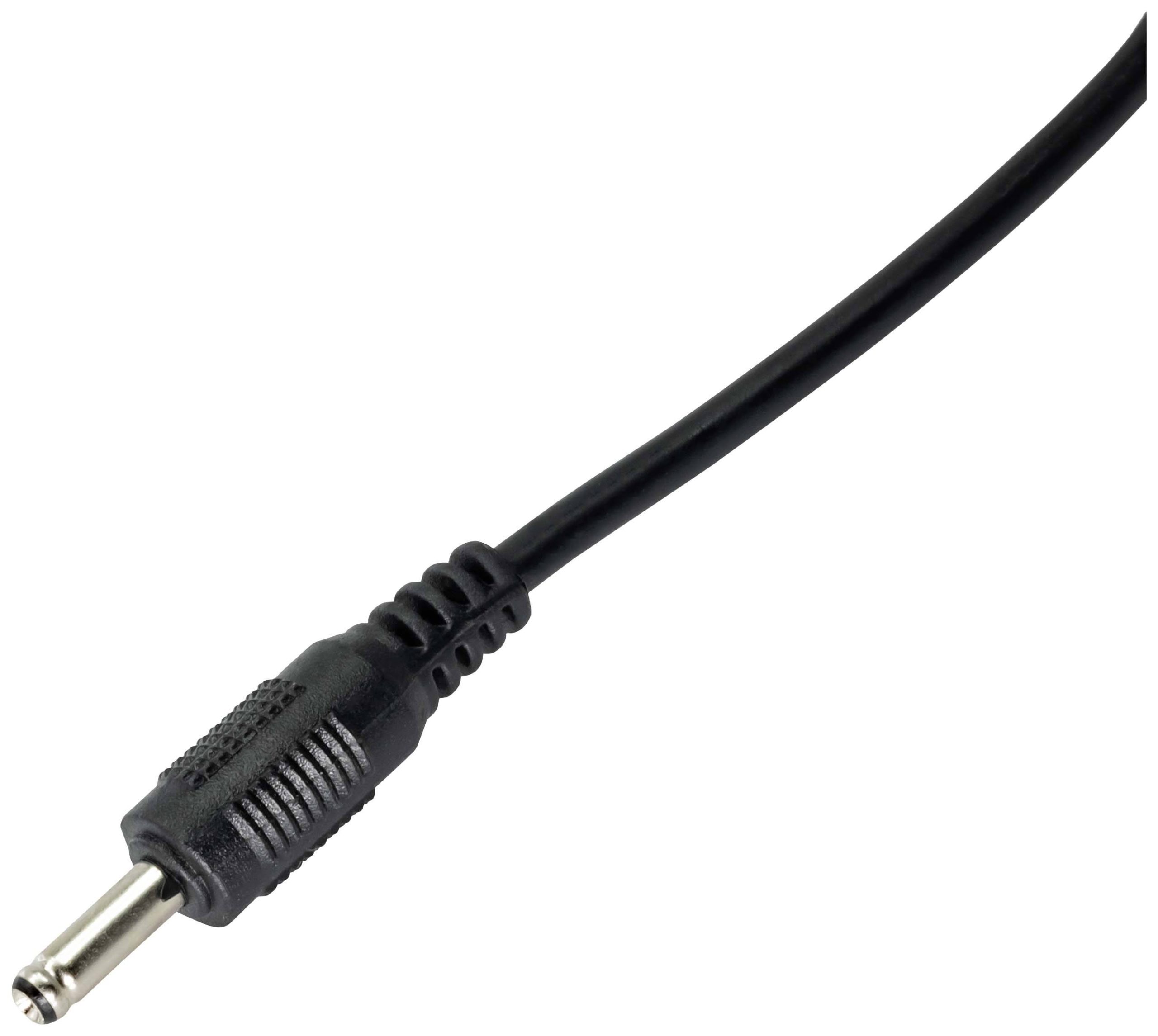 Akyga Kabel do ładowania USB Wtyczka DC 3,5 mm 0.80 m czarny płaszcz z PVC, z USB AK-DC-03 - obrazek 1