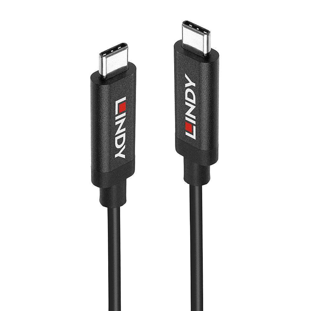 LINDY Kabel USB USB 3.2 Gen2 Złącze męskie USB-C®, Złącze męskie USB-C® 3.00 m czarny 43348 - obrazek 1