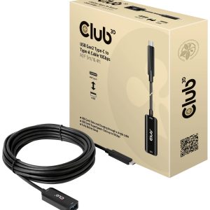 club3D Kabel USB USB 3.2 Gen2 Złącze męskie USB-C®, Złącze żeńskie USB-B 5.00 m czarny CAC-1536 club3D Kabel USB USB 3.2 Gen2 Złącze męskie USB-C®, Złącze żeńskie USB-B 5.00 m czarny CAC-1536