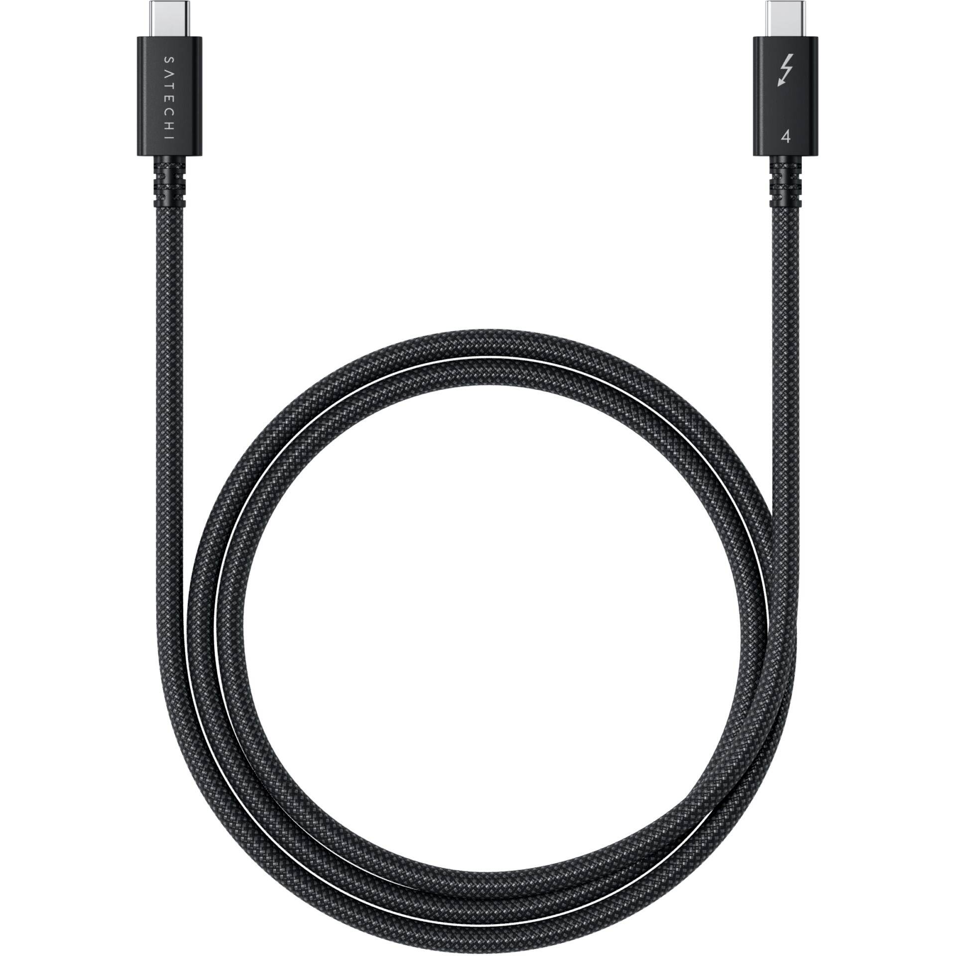 Satechi Kabel Thunderbolt™ Thunderbolt™ 4 USB-C® 1.00 m czarny, srebrny ST-YTB100K - obrazek 1