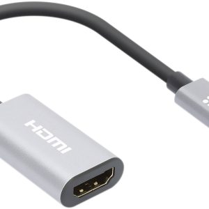 Manhattan Przejściówka USB HDMI 2.0 Gniazdo HDMI-A, Złącze męskie USB-C® 0.11 m szary 153973 Manhattan Przejściówka USB HDMI 2.0 Gniazdo HDMI-A, Złącze męskie USB-C® 0.11 m szary 153973