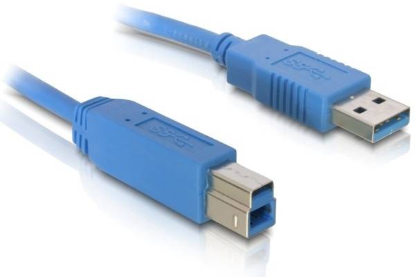 Delock Kabel USB USB 3.0 Złącze męskie USB-A, Złącze męskie USB-B 1.80 m niebieski 82434 - obrazek 1