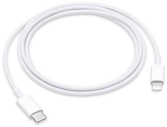 Apple Kabel USB B-Ware (uszkodzony / brakujące opakowanie) Złącze męskie USB-C®, Złącze męskie Lightning 1.00 m biały MM - obrazek 1