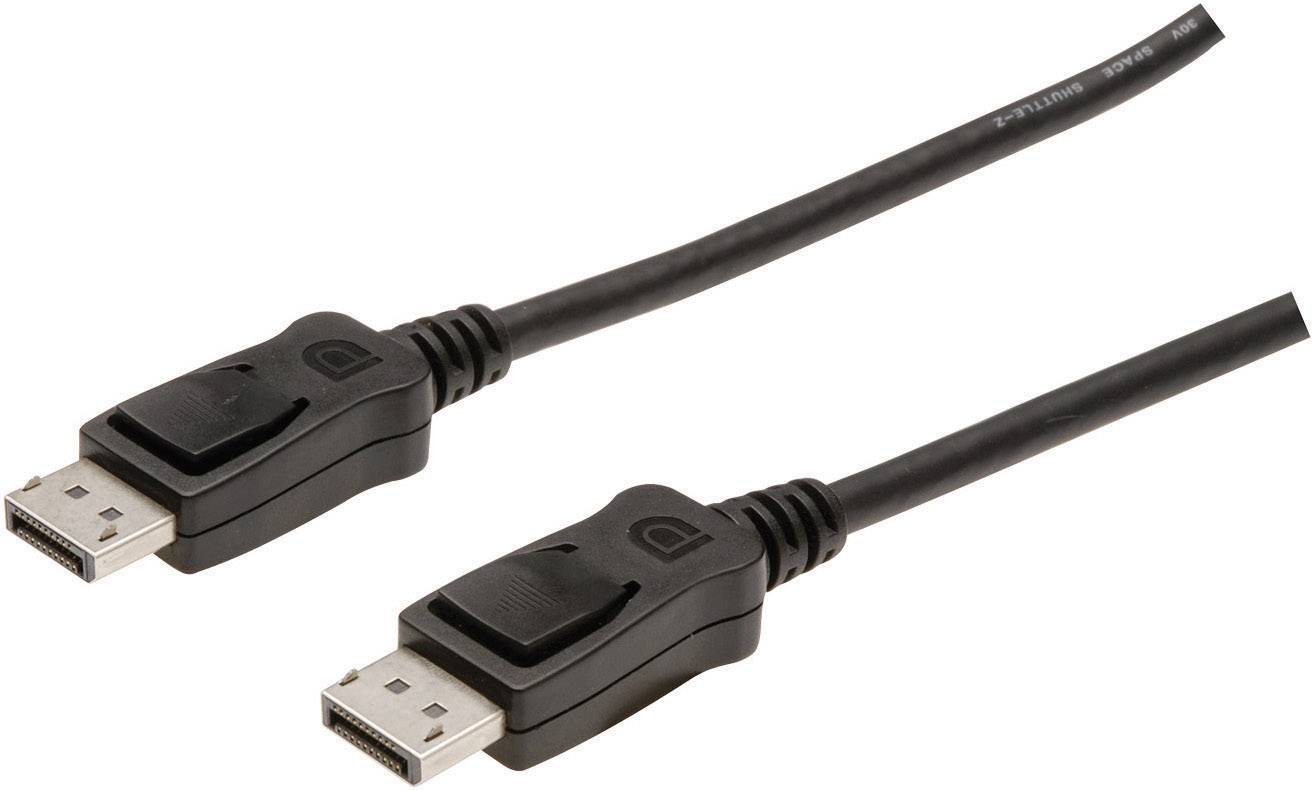 Digitus DisplayPort kabel Złącze DisplayPort, Złącze DisplayPort 3.00 m czarny AK-340100-030-S 4K UHD Kabel DisplayPort - obrazek 1