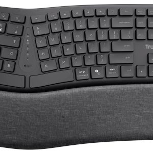 Klawiatura Trust Keyra ERGO Wireless Multi Keyboard DE Ergonomiczne Niemiecki, QWERTZ czarny Klawiatura Trust Keyra ERGO Wireless Multi Keyboard DE Ergonomiczne Niemiecki, QWERTZ czarny