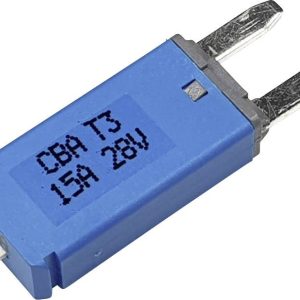 Hansor Circuit Breaker Mini, type 3. Manual Reset, 15A CBA3 Series 15A Wyłącznik instalacyjny nożowy 15 A niebieski 1 sz