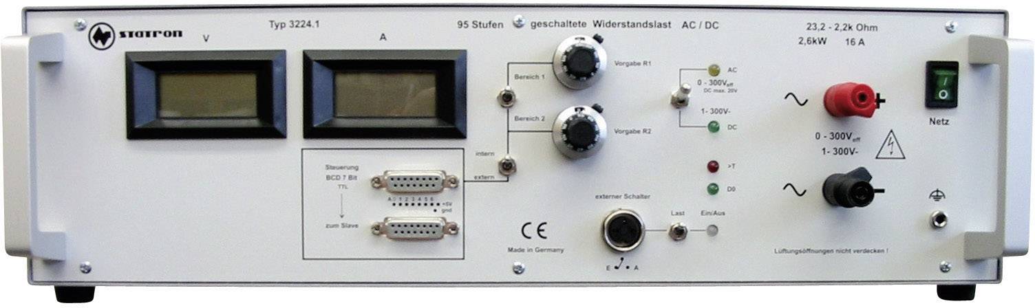 Obciążenie elektryczne Statron 3224.1, 0 - 2200 W, 1 - 300V, 13 A - obrazek 1