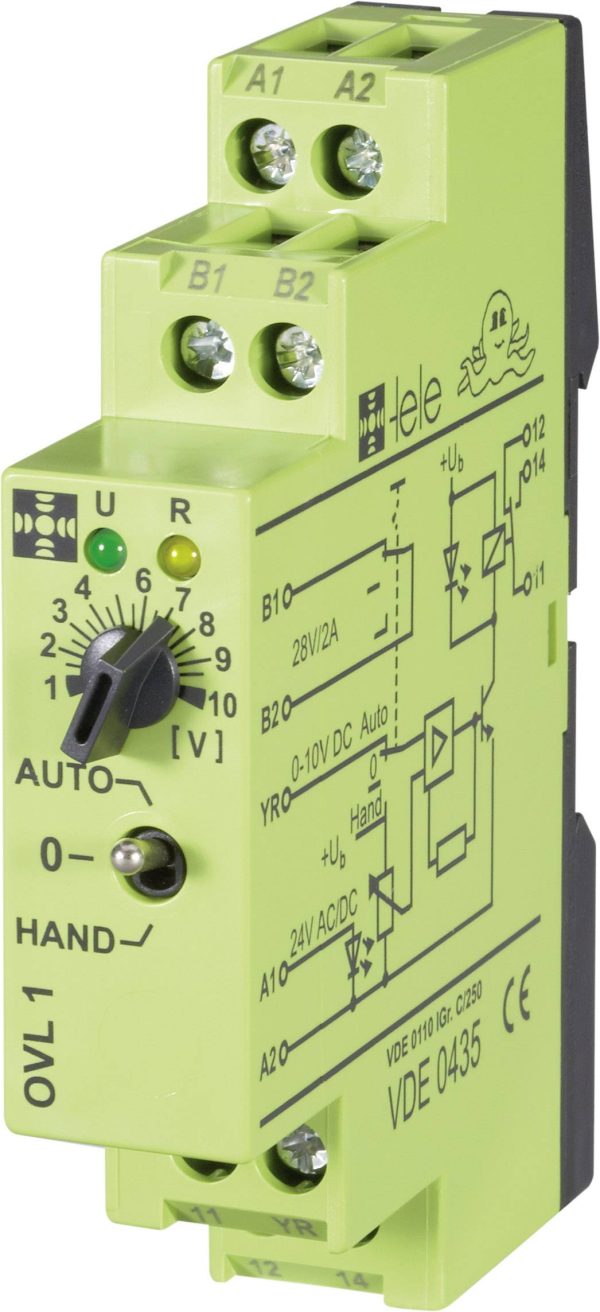 Gniazdo przekaźnika tele OVL1 24 V/AC/DC 0 – 10 V
