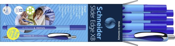 Schneider Schreibgeräte 6x Slider Edge XB + 1x Slider Rave XB blau 152257 Długopis Kolor zapisu: niebieski 7 szt.