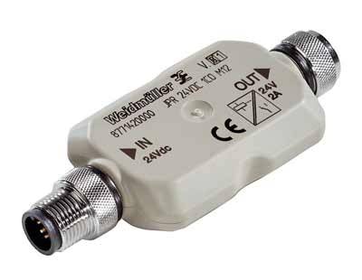 Weidmüller 8771430000 Rozdzielacz i adapter czujnika/aktuatora JPR 24VDC ISO 1CO M12, piny: 1, 1 szt.