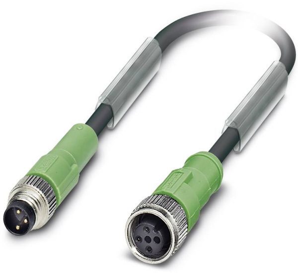 Kabel do czujników/elementów wykonawczych Phoenix Contact SAC-3P-M 8MS/0,3-PUR/M12FS 1682304, złącze żeńskie M12, proste