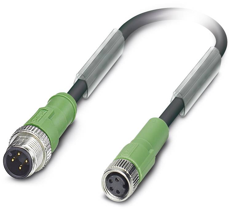 Kabel do czujników/elementów wykonawczych Phoenix Contact SAC-4P-M12MS/0,3-PUR/M 8FS 1694923, złącze żeńskie M8, proste, - obrazek 1