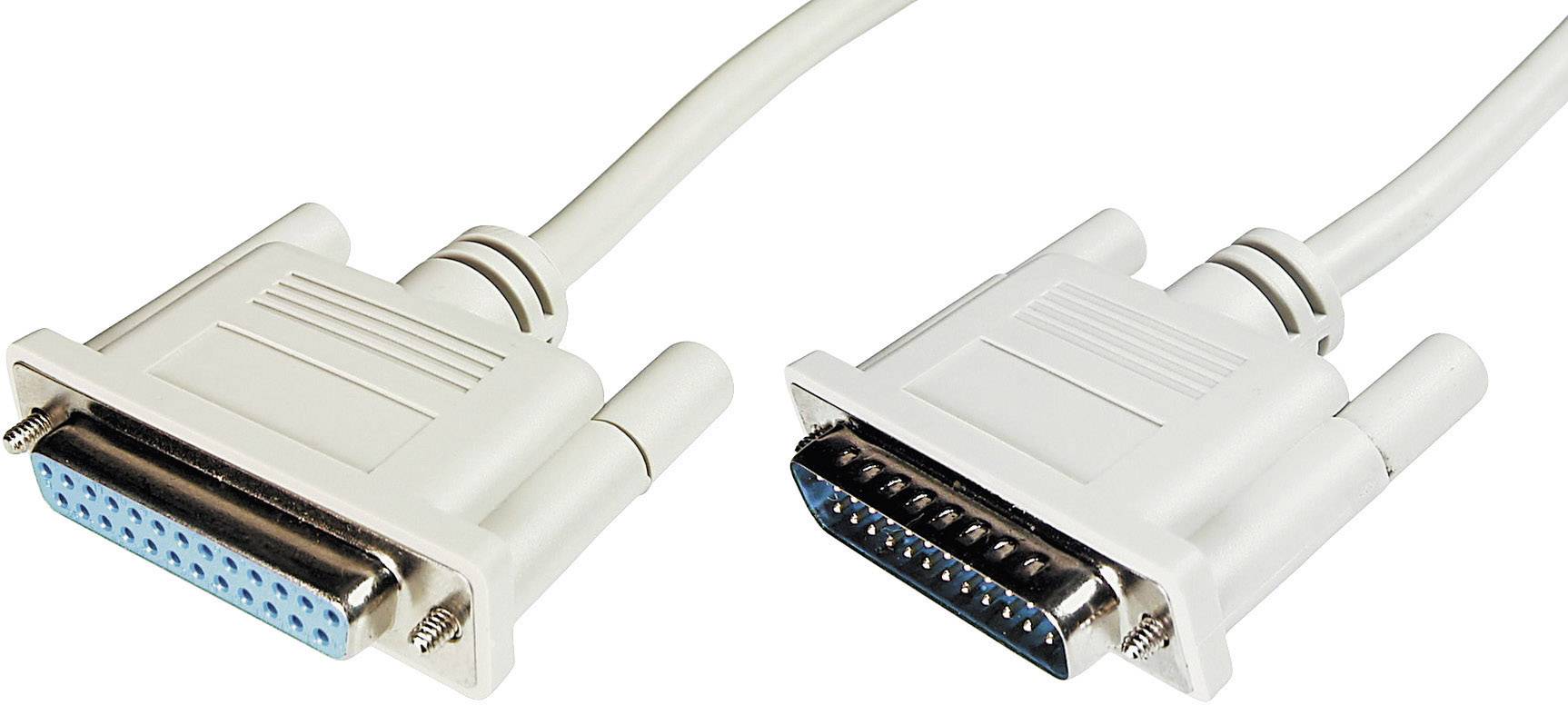 kabel port szeregowy Digitus DIGITUS - Datatransfer Verlängerungskabel, D-Sub25/St - D-Sub25/Bu AK-610201-030-E, ekran f - obrazek 1