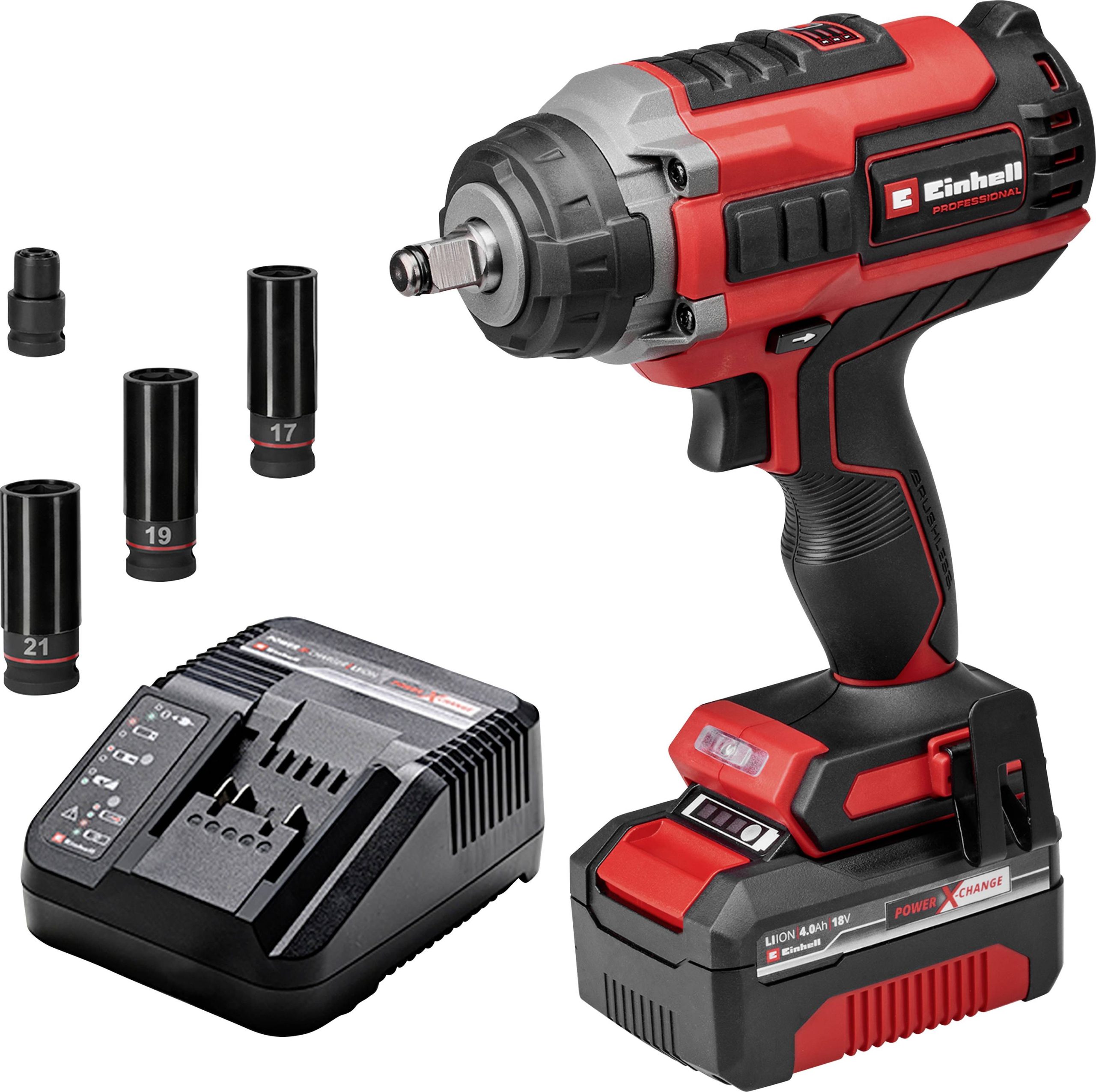 Einhell Professional IMPAXXO 18/450 4510074 Wkrętarka udarowa akumulatorowa 450 Nm 18 V Ilość dołączonych baterii 1 4 Ah - obrazek 1