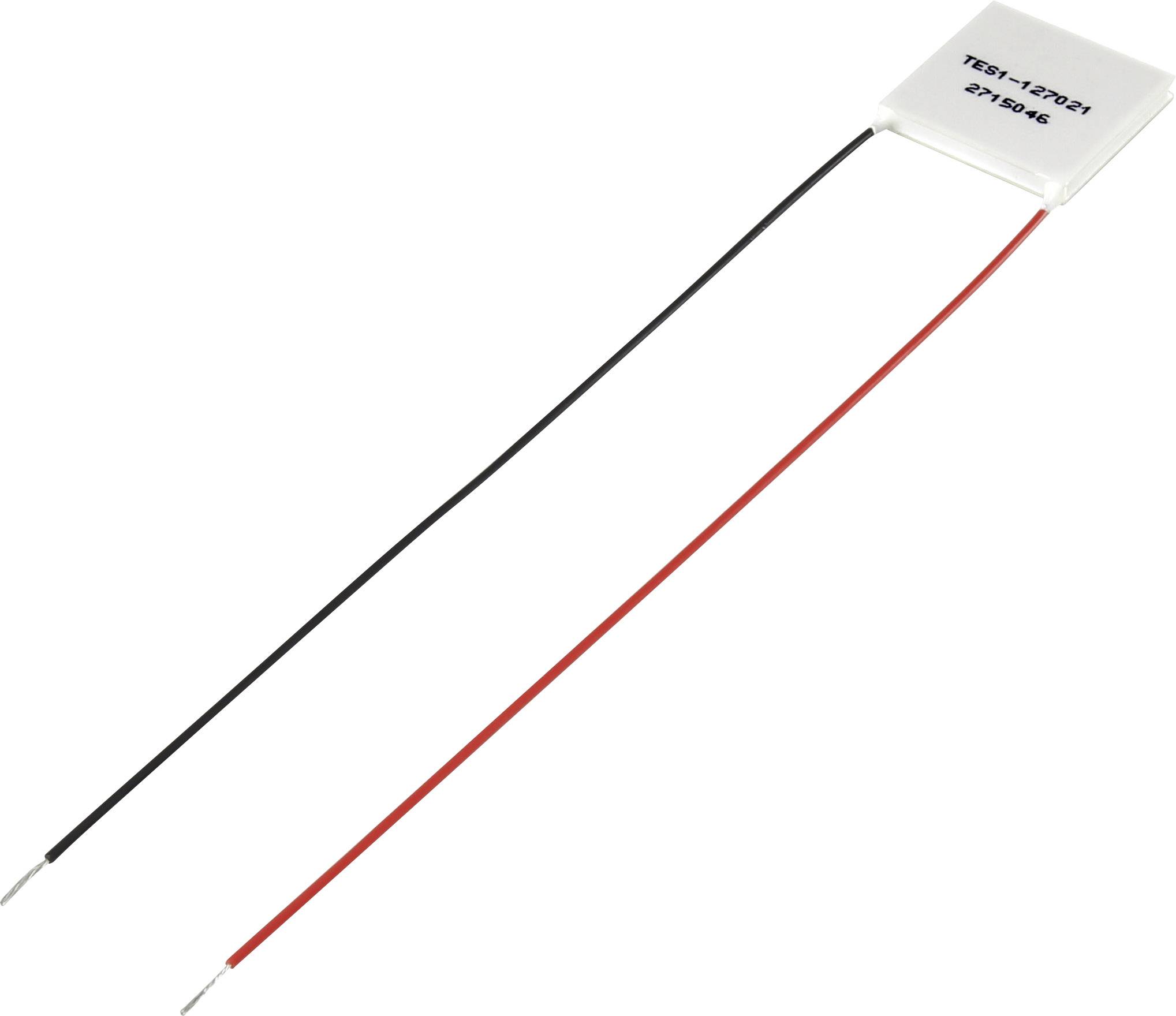 TRU COMPONENTS 1569028 Ogniwo Peltiera TES1-127021, 18.1 W, 2.1 A, (D x S x W) 25 x 25 x 3.6 mm - obrazek 1