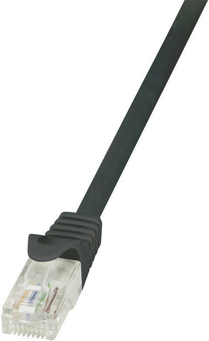 kabel LAN LogiLink CP2083U, 1 szt., RJ45, CAT 6, U/UTP, 7.50 m, czarny - obrazek 1
