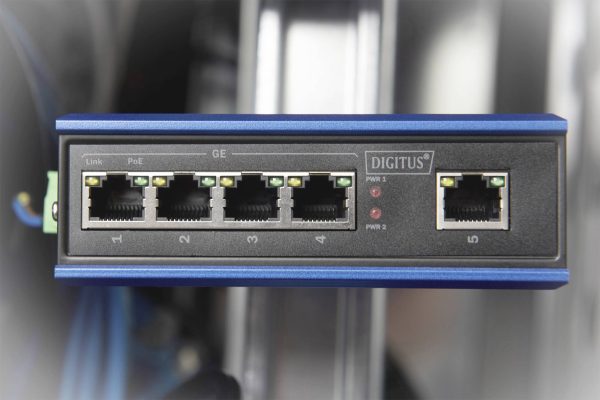 Digitus DN-651120 Switch przemysłowy Ethernet 10 / 100 / 1000 MBit/s IEEE 802.3af (12.95 W), IEEE 802.3at (25.5 W)