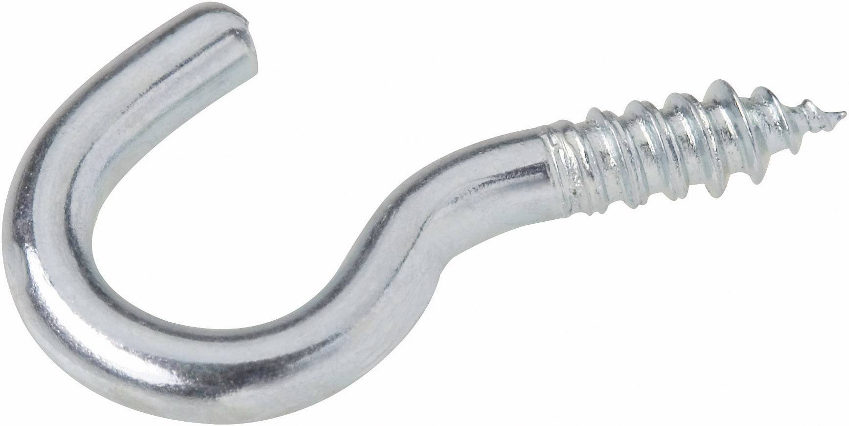 Wkręt hakowy Toolcraft, 3,3 x 50 mm, stal ocynkowana, 50 szt. - obrazek 1
