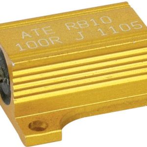 Rezystor drutowy dużej mocy z radiatorem ATE Electronics RB10/1-0,33R-J, 0,33 Ohm, 12 W Rezystor drutowy dużej mocy z radiatorem ATE Electronics RB10/1-0,33R-J, 0,33 Ohm, 12 W