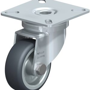 Kółka obrotowe przykręcane, gumowe, na łożysku ślizgowym, 50 mm Kółka obrotowe przykręcane, gumowe, na łożysku ślizgowym, 50 mm