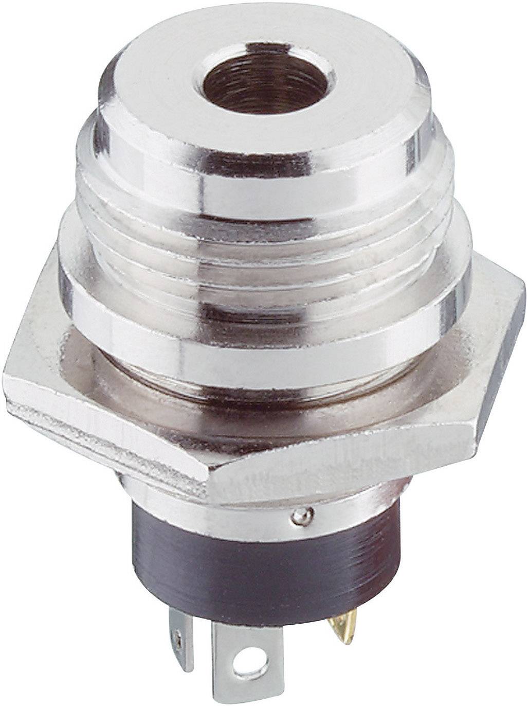 Gniazdo montażowe minijack Lumberg 1502 04, 3.5 mm, 3-pin, stereo - obrazek 1