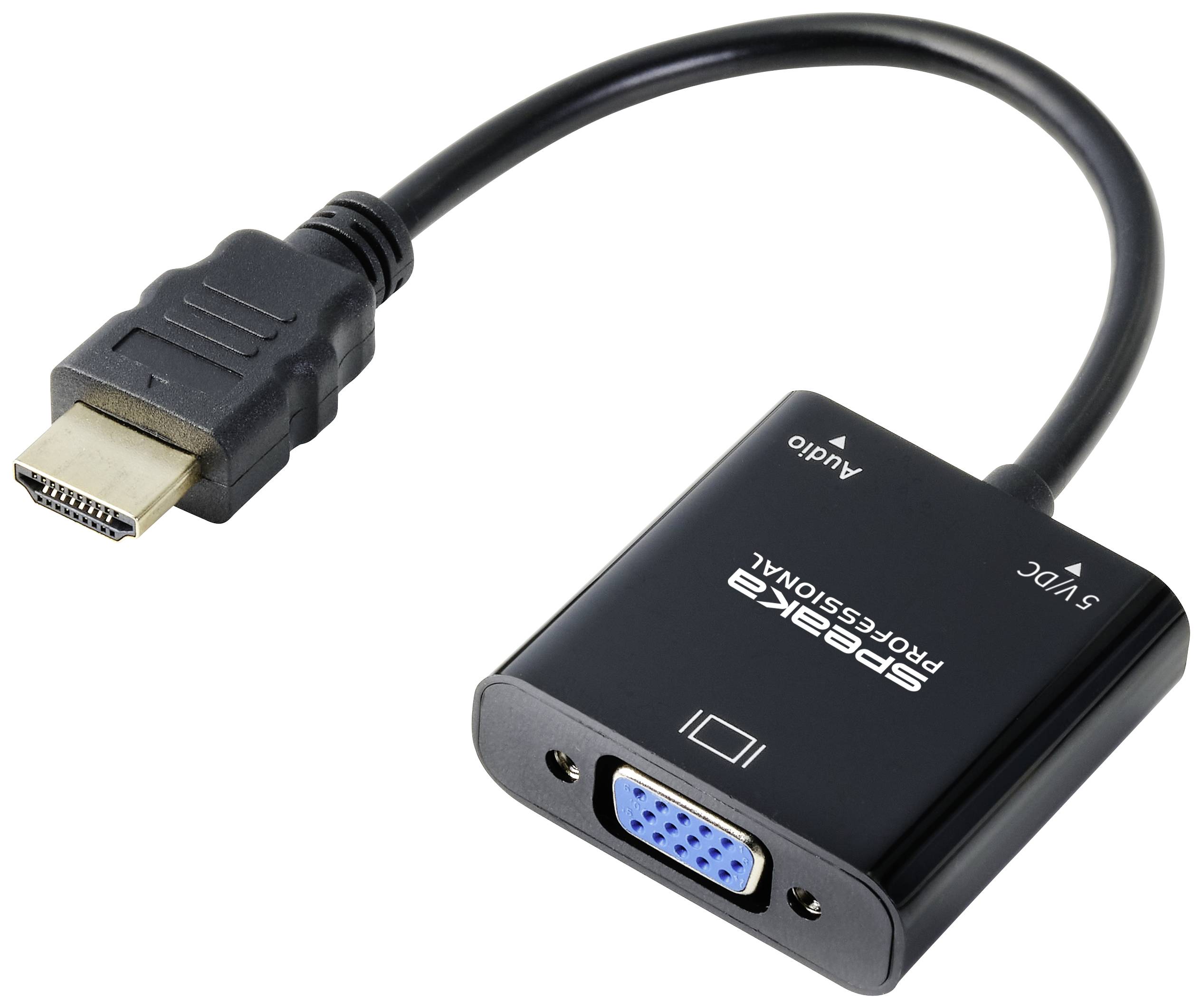 adapter HDMI, VGA SpeaKa Professional SP-10352148, 0.15 m - obrazek 1