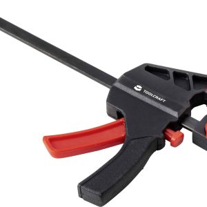 TOOLCRAFT TO-6743691 Ścisk jednoręczny Maksymalna szerokość mocowania:100 mm Długość produktu: 180 mm Posuw:35 mm