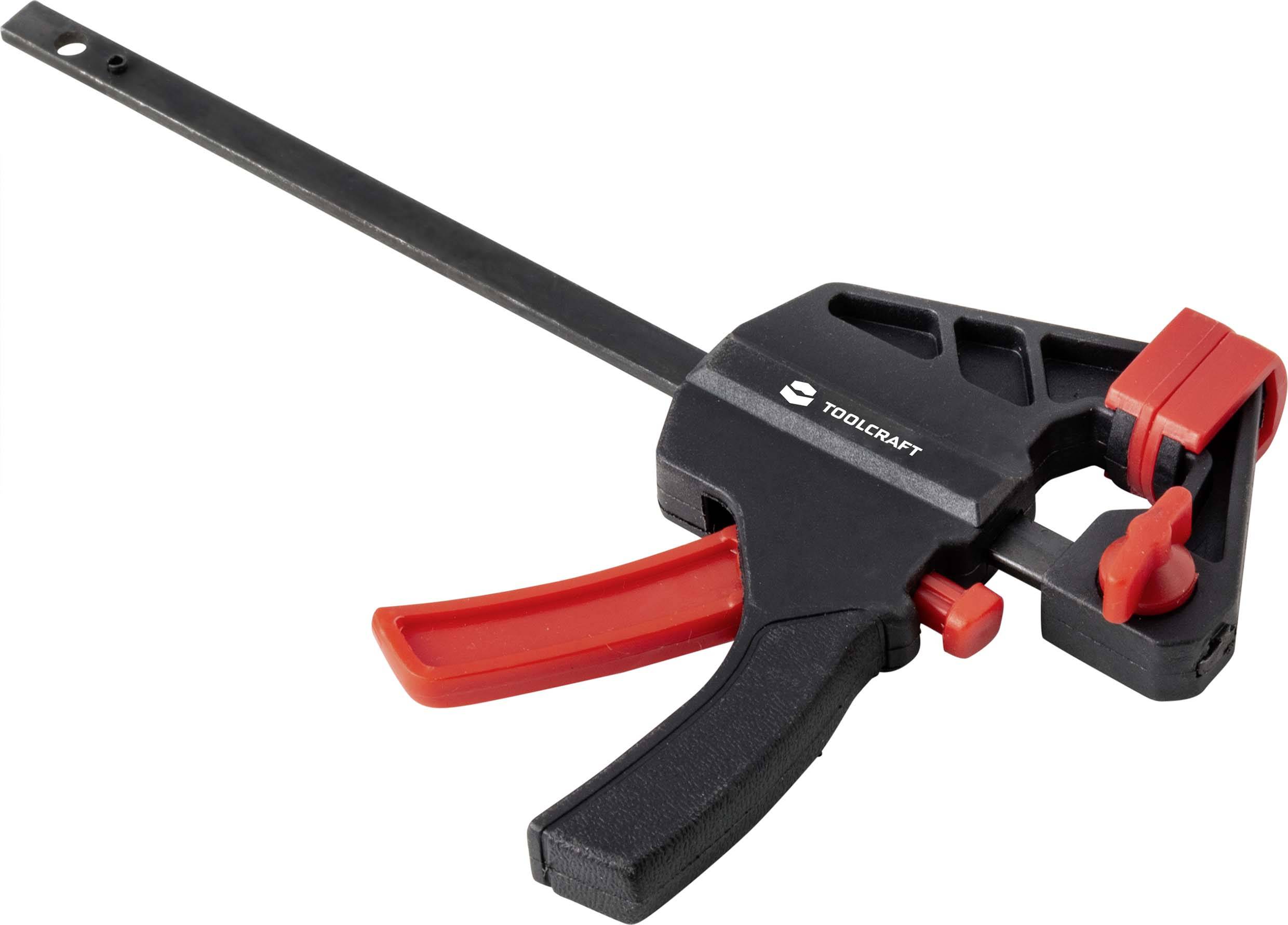 TOOLCRAFT TO-6743691 Ścisk jednoręczny Maksymalna szerokość mocowania:100 mm Długość produktu: 180 mm Posuw:35 mm - obrazek 1