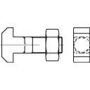 Śruba z łbem młoteczkowym TOOLCRAFT 105958 M8 80 mm DIN 186 25 szt.