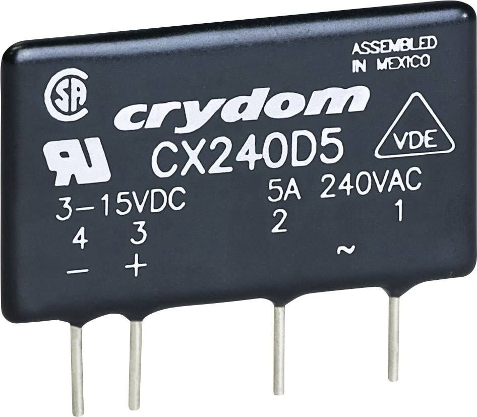 Przekaźnik SSR Crydom TC-GSR-1-25DD 5 A 280 V/AC Przełączanie natychmiastowe 1 szt. - obrazek 1