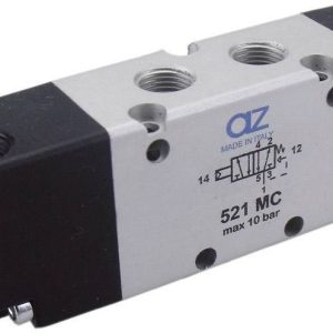 Zawór pneumatyczny AZ Pneumatik AZ521 MC, 5/2-drożny, G1/8, 2,5 do 10 bar Zawór pneumatyczny AZ Pneumatik AZ521 MC, 5/2-drożny, G1/8, 2,5 do 10 bar