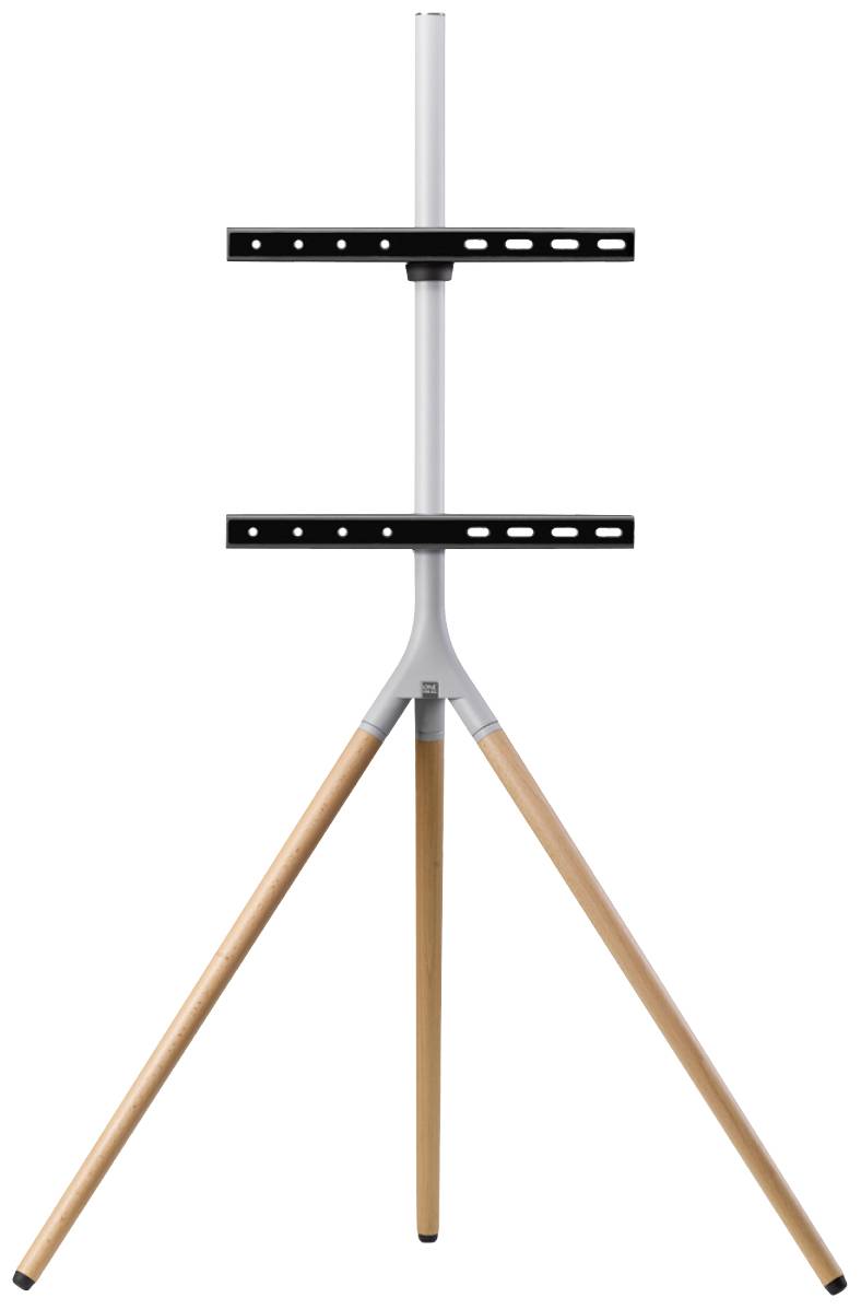 One For All 65" TV Stand Tripod Oak & Silver grey Stojak do telewizora 81,3 cm (32") - 165,1 cm (65") Przenośny, z regul - obrazek 1