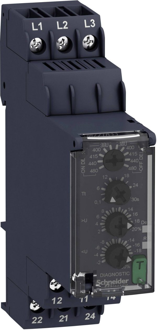 Przekaźnik monitorujący Schneider Electric RM22TR33, 250 V/AC, 8 A, 1 szt.