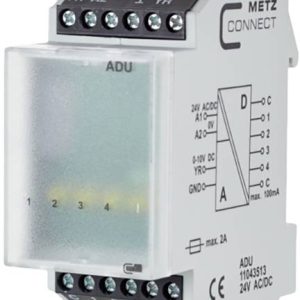 Przetwornik analogowo-cyfrowy Metz Connect 11043513, 24 V DC/AC, 1 szt. Przetwornik analogowo-cyfrowy Metz Connect 11043513, 24 V DC/AC, 1 szt.