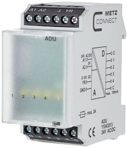 Przetwornik analogowo-cyfrowy Metz Connect 11043513, 24 V DC/AC, 1 szt.