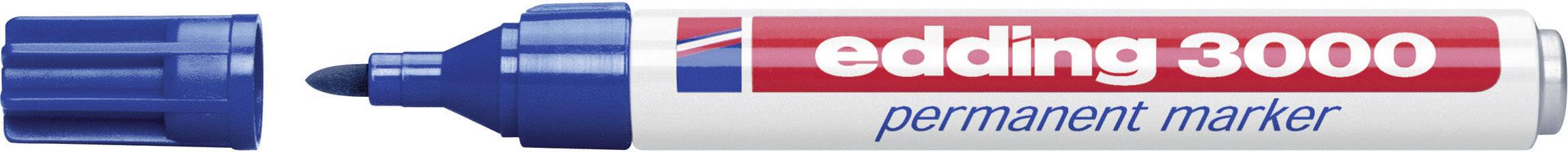 Marker permanentny Edding Niebieski 3000, 1,5 - 3 mm - obrazek 1