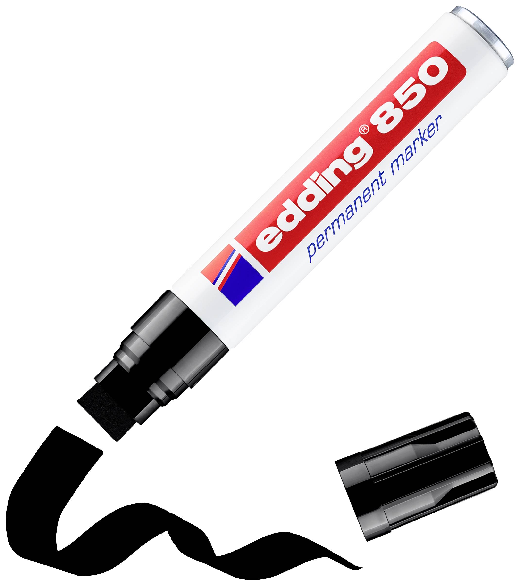 Edding Permanentmarker 4-850-1-4001 Marker permanentny czarny Wodoodporny: Tak - obrazek 1