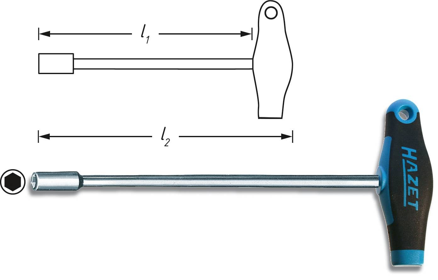Wkrętak nasadowy Hazet 428LG-8 428LG-8 8 mm - obrazek 1