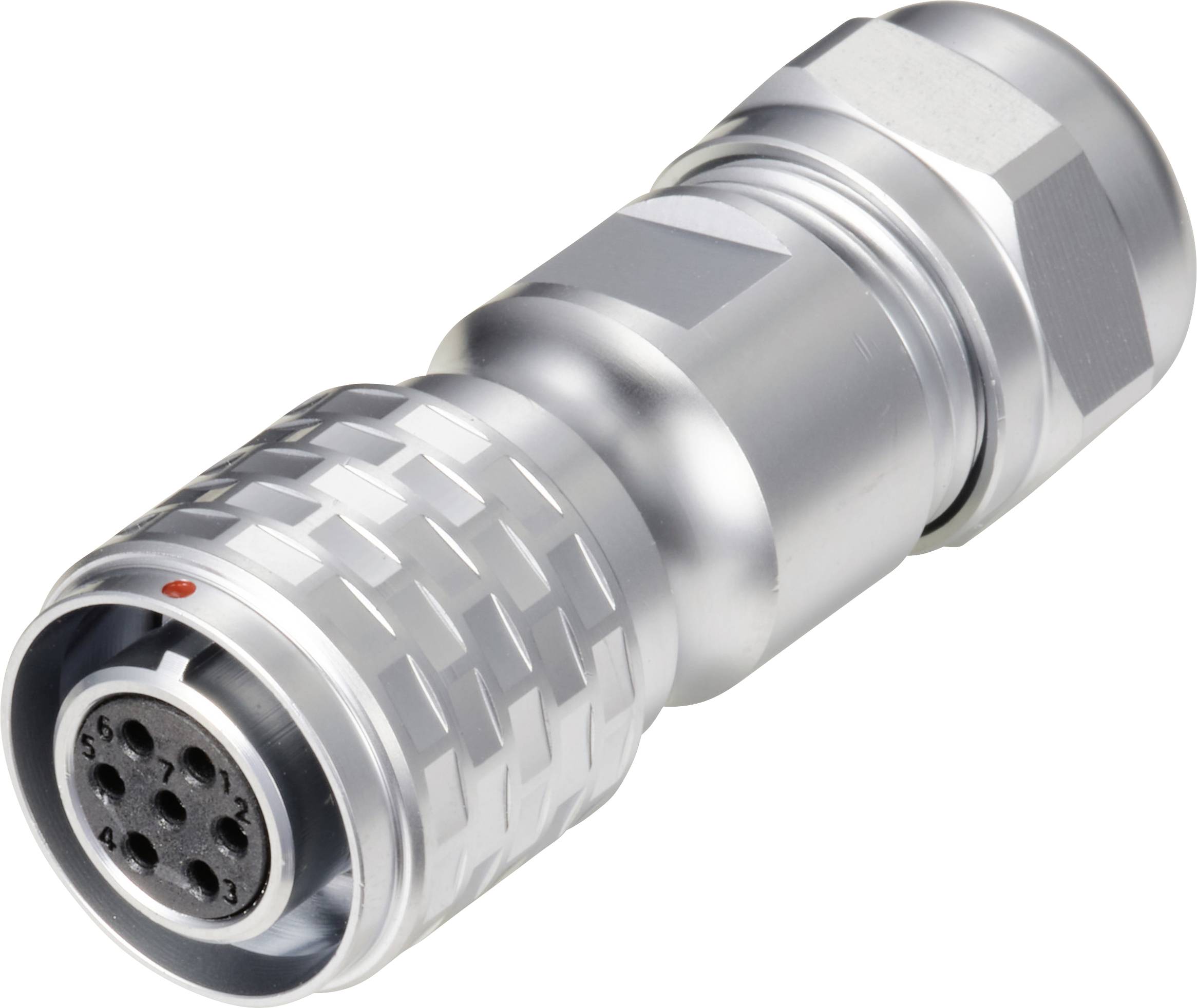 Złącze okrągłe żeńskie push-pull Weipu SF1210/S7 II, 7 pin, 125 V/AC, IP67, do lutowania - obrazek 1
