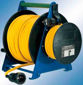 Bęben kablowy Gifas Electric 51845525+5/301656/57 125084 45 m złącze męskie CEE 16 A, 5 pinowe