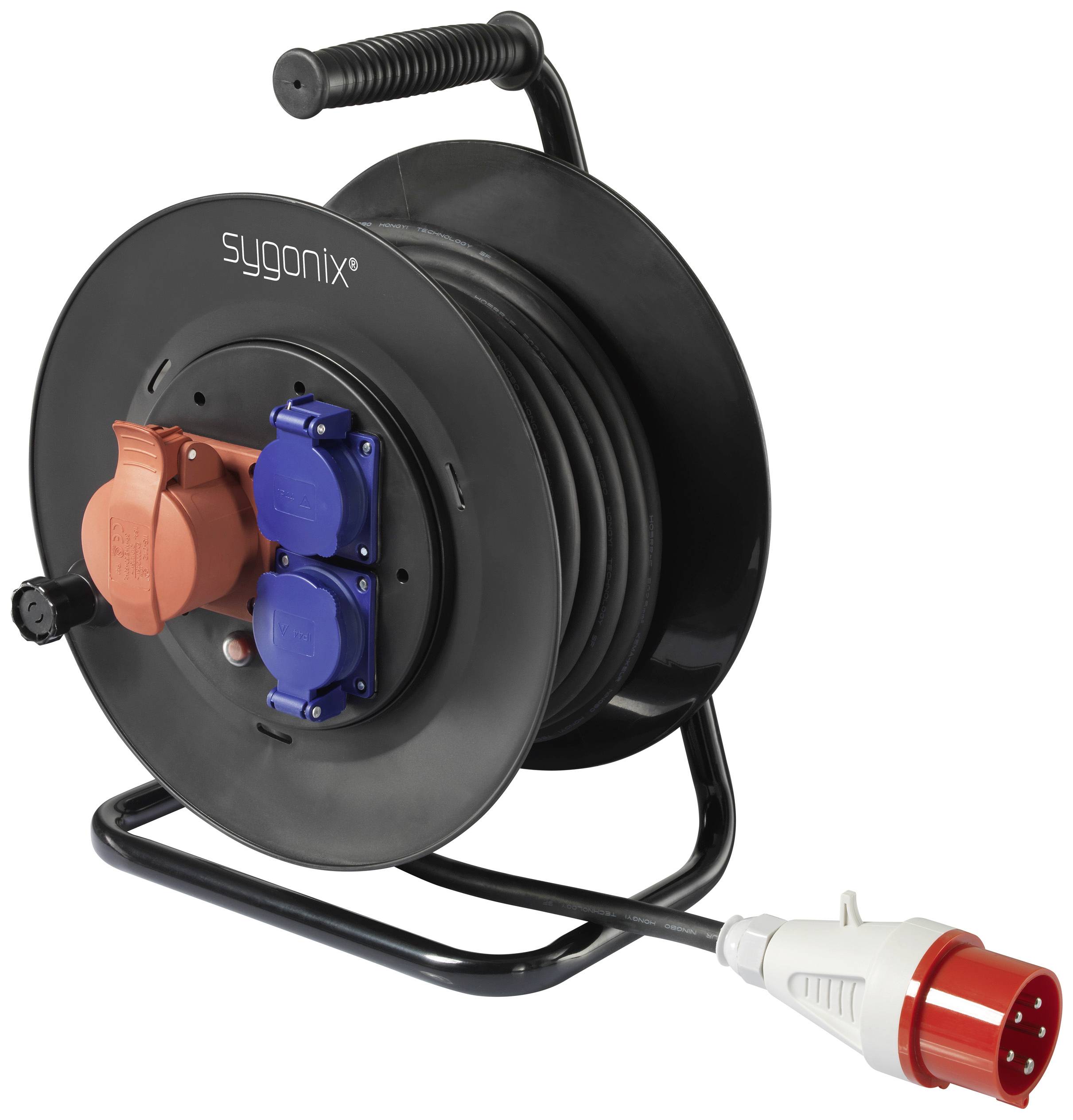 Bęben kablowy Sygonix SY-5806894, 400 V/AC, 16 A, 25 m - obrazek 1
