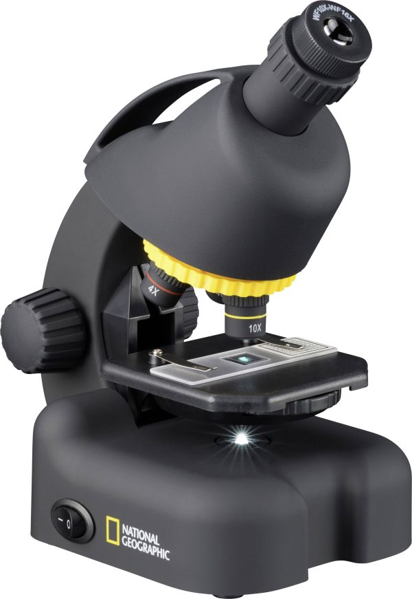 National Geographic 9119501 40-640 +Smartphone Adapter Mikroskop światła przechodzącego jednookularowy 640 x światło prz